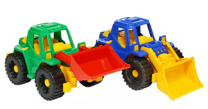 Трактор Дон, размер 10 х 10,5 х 20 см.