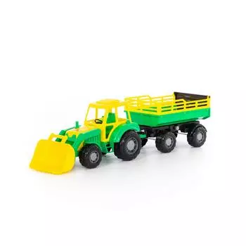 Трактор с прицепом №2 и ковшом – Алтай