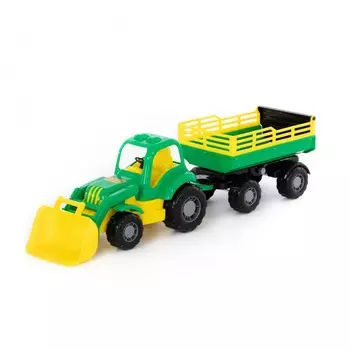 Трактор Силач, с прицепом №2 и ковшом