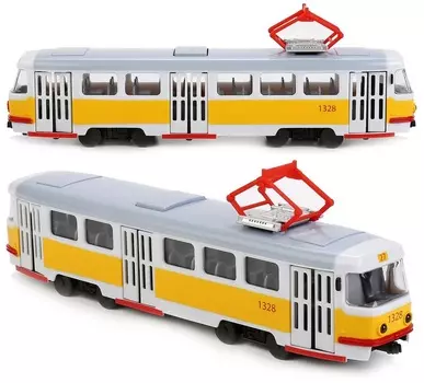 Трамвай 30 см со светом и звуком, открываются двери