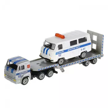 Транспортер МАЗ с машиной, 7,5 см