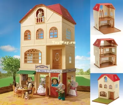 Трехэтажный дом для жителей Sylvanian Families