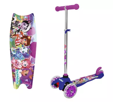 Трехколесный самокат - Enchantimals, светящиеся колеса