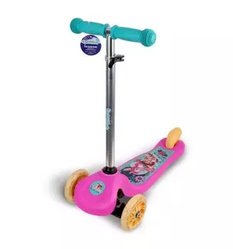 Трехколесный самокат - Enchantimals, управление наклоном, светящиеся колеса 11 и 7,6 см