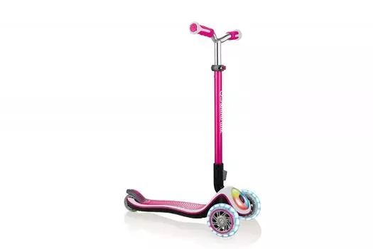 Трехколесный самокат Globber Elite Prime, цвет - розовый