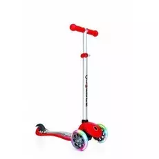 Трехколесный самокат Primo Fantasy Lights со светящимися передними колесами, красный