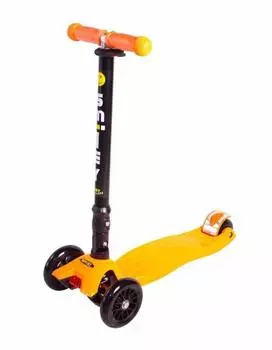 Трехколесный самокат Smiley Maxi складной, оранжевый