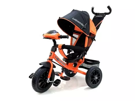 Трехколесный велосипед - Lexus Trike, колеса 12" и 10", оранжевый, свет и звук