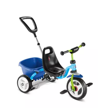 Трехколесный велосипед Puky - CAT 1S Blue/Kiwi, голубой/киви