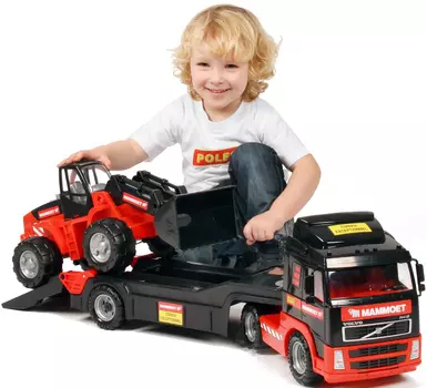 Трейлер с трактором-погрузчиком Mammoet Volvo 204-03