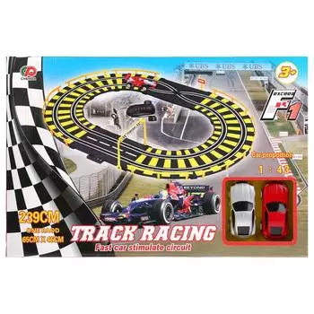 Трек на батарейках с машинками 8498B