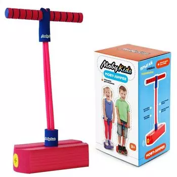 Тренажер для прыжков со звуком MobyJumper, розовый