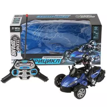 Трицикл на радиоуправлении, со светом и фигуркой