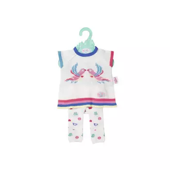 Трикотажный костюмчик для куклы Baby born 43 см.