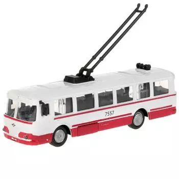 Троллейбус, 15 см, открываются двери, инерционный механизм