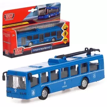 Троллейбус, 16,5 см, открываются двери, инерционный