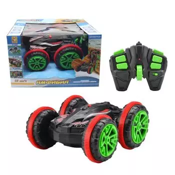 Трюковая машина-перевертыш Драйв амфибия на радиоуправлении 2,4 ГГц, размер машинки: 22 см, движение во все стороны, переворот на 360 градусов