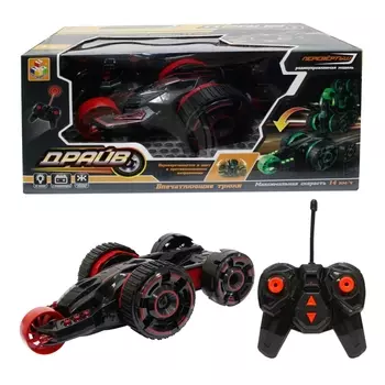 Трюковая машина-перевертыш Драйв на радиоуправлении, 27MHz, со светом, с АКБ, красный