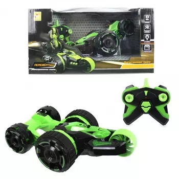 Трюковая машина-перевертыш на р/у, 19 см, свет