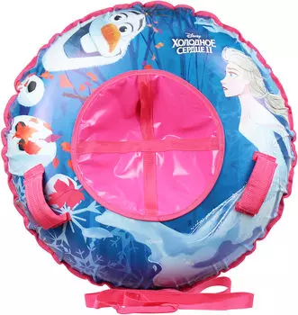 Тюбинг из серии Disney Холодное сердце 120 см., с резиновой автокамерой, материал глянцевый пвх 500 гр/кв.м.
