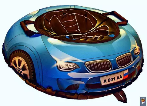 Тюбинг из серии Эксклюзив - Super Car Bmw, синий, диаметр 100 см