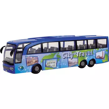 Туристический автобус, фрикционный, 1:43, синий