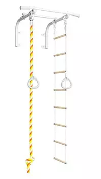 Турник настенный T1 с навесным оборудованием, цвет - белый прованс