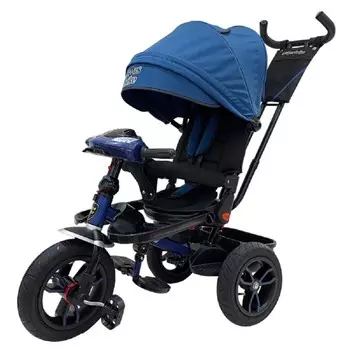 Велосипед 3 колесный - Lexus Trike, цвет темно-синий, диаметр колес 10 и 12 дюйм, светомузыкальная панель