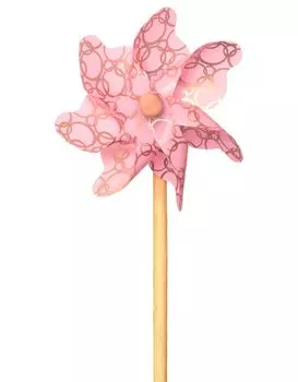 Ветрячок – Золотые колечки, 31 см, розовый