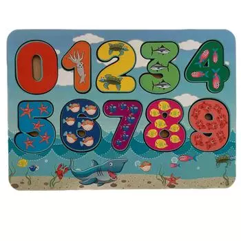 Вкладыши – Цифры. Морские обитатели