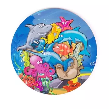 Вкладыши деревянные - Морские обитатели