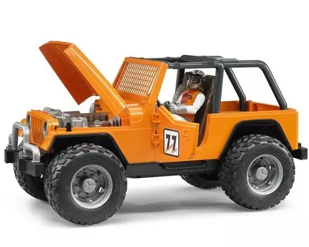Внедорожник Bruder Cross Country Racer, оранжевый, с фигуркой гонщика
