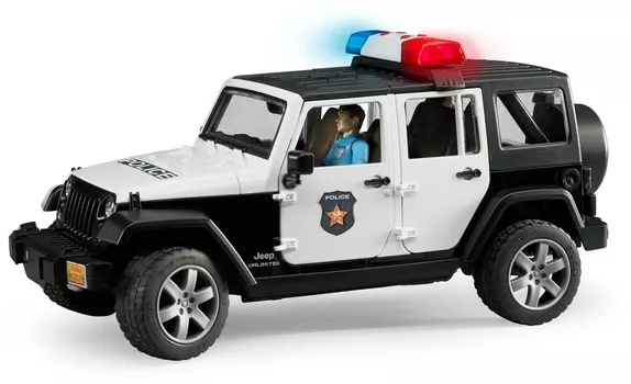 Внедорожник Bruder Jeep Wrangler Unlimited Rubicon - Полиция с фигуркой