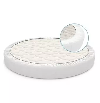 Водонепроницаемый наматрасник - Nuovita Babysleep EcoSleep, 75 х 75, белый