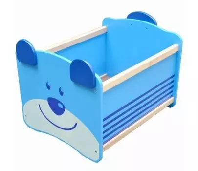 Ящик для хранения игрушек I'm Toy Медведь, синий