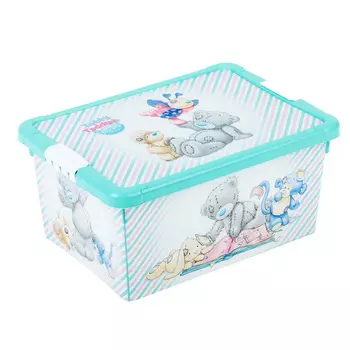 Ящик универсальный с аппликацией Me to you, 8,4 л, зеленый