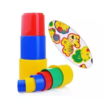 Занимательная пирамидка, 9 элементов, в сеточке