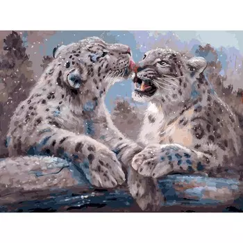 Живопись на холсте - Ирбисы