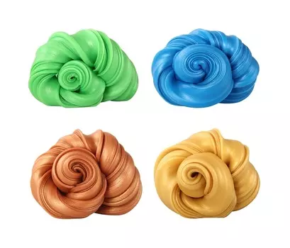 Жвачка для рук, 4 цвета, металлик