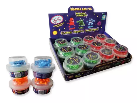 Жвачка для рук с аксессуарами - Монстр-шмонстр