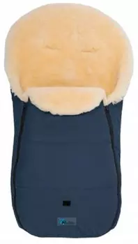 Зимний конверт North Cape Stroller с овчиной, темно-синий