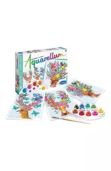 Акварельная раскраска Олени Sentosphere