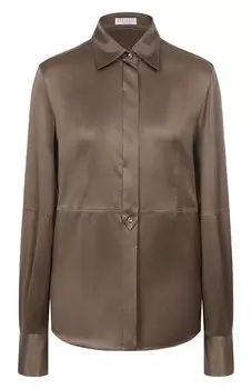Атласная блузка Brunello Cucinelli