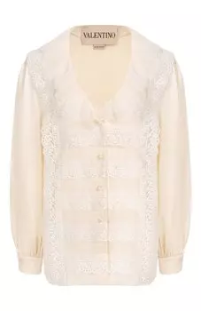 Атласная блузка Valentino