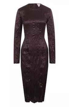 Атласное платье Bottega Veneta