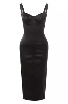 Атласное платье Dolce & Gabbana