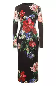 Атласное платье Dolce & Gabbana