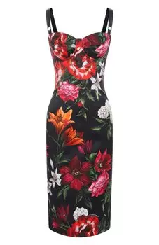 Атласное платье Dolce & Gabbana