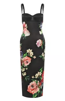 Атласное платье Dolce & Gabbana