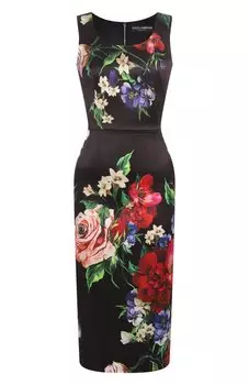 Атласное платье Dolce & Gabbana